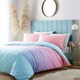 image 1 of Rainbow Ombre Duvet Cover Set - King - Multi