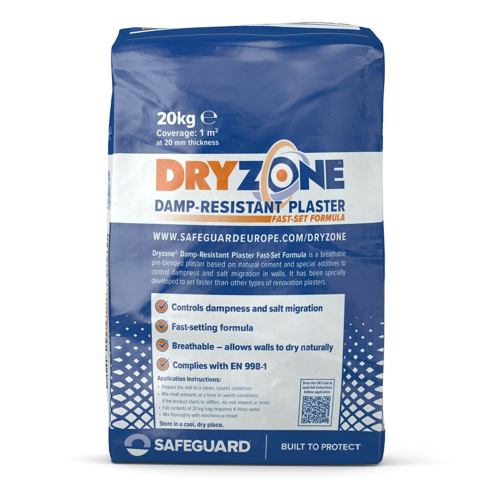 image 1 of Dryzone Fast Set Renovation Plaster 20kg x 20 Pack