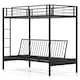 image 10 of COSTWAY Metal Bunk Bed Single Bunk Bed w/Ladder