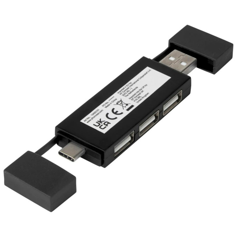 image 1 of Bullet Mulan Double USB Socket - Solid Black - One Size