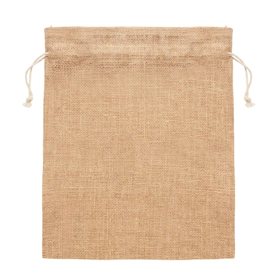 image 1 of MidOcean Jute Gift Bag - Beige - 22cm x 14cm Brown