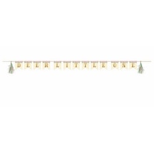 Creative Party Deer Little One Ribbon Tassel Banner - Multicoloured - One Size