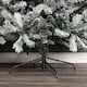 image 7 of 8ft (2.4m) Snow Flocked Artificial Christmas Tree with Green Metal Stand and 1017 Tips