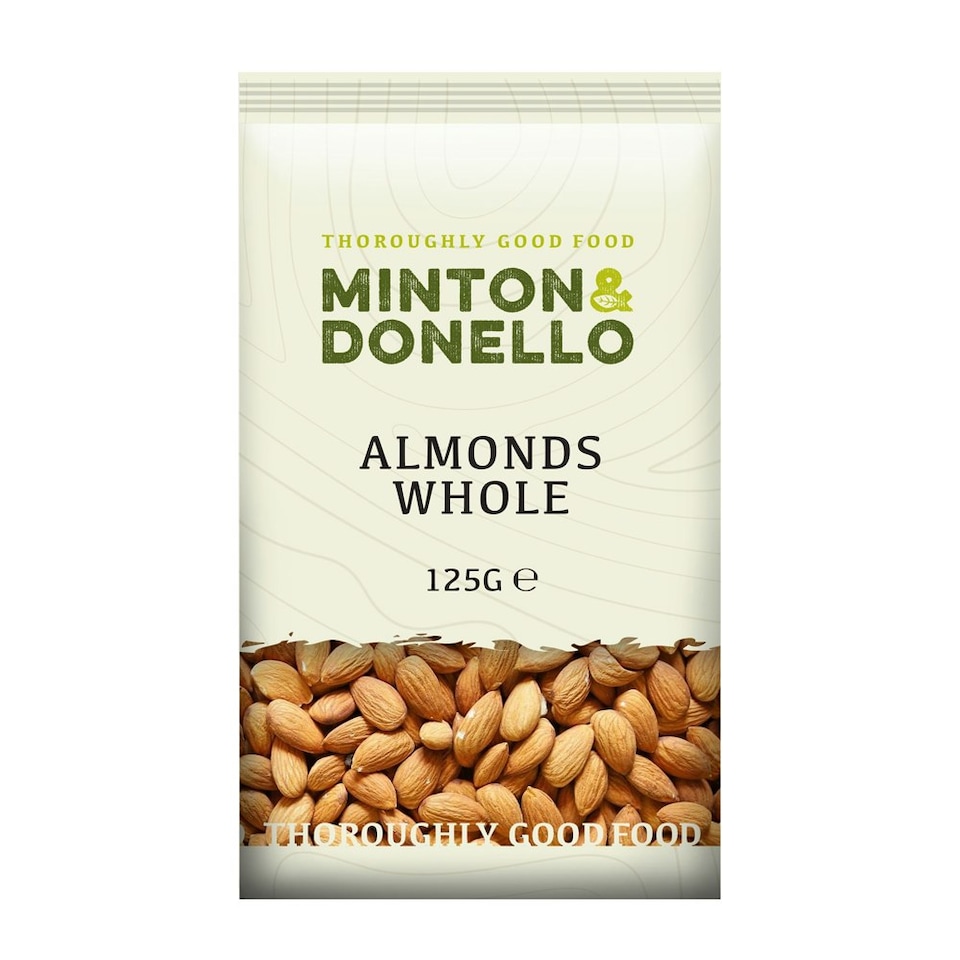 image 1 of Minton & Donello Whole Almonds 6 x 125g