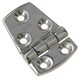 image 5 of Polished Door Hinge 8 Pack Stainless Steel 56mm x 38mm 316 Marine Cabin Hatch Silver