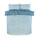 image 4 of Harrow Microfibre Floral Reversible Duvet Cover Set with Pillowcase | Blue | Single