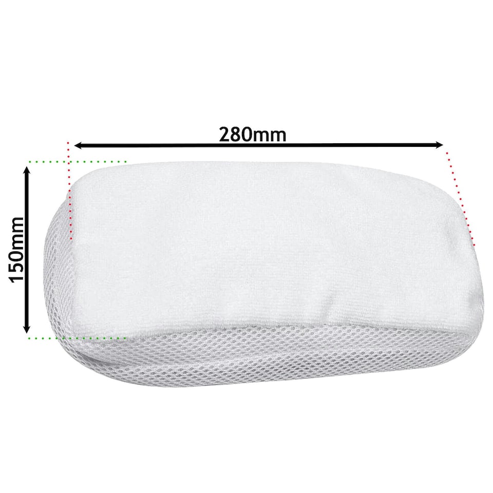 image 1 of SPARES2GO Steam Mop Cloths for MORPHY RICHARDS 720020 720021 720502 70495 9-in-1 2-in-1 Cleaner Pads x 4