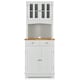 image 7 of COSTWAY Kitchen Pantry Cabinet Buffet Cupboard W/ Drawer White