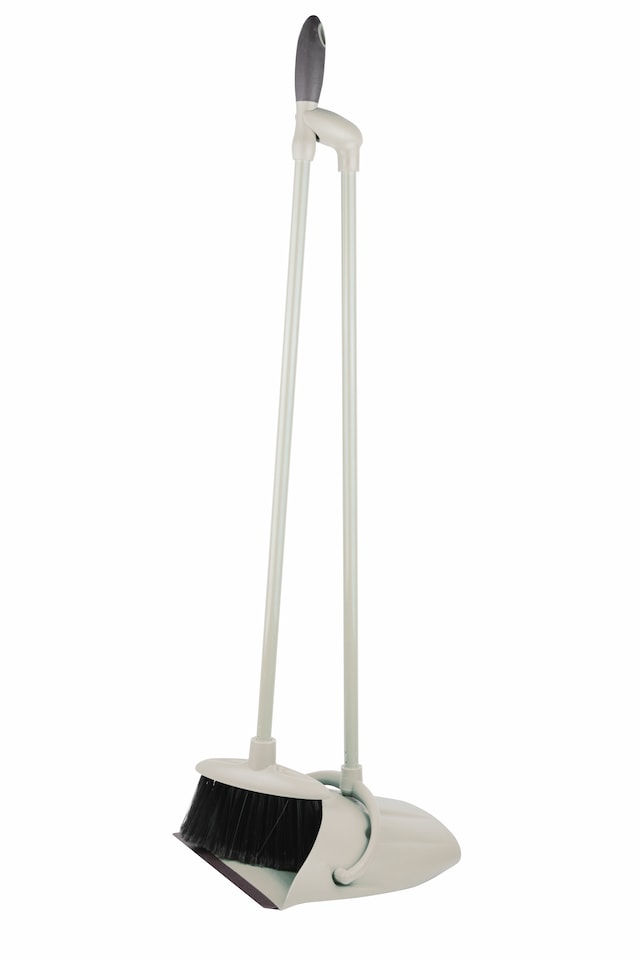 image 1 of Greener Cleaner Lobby Set (Long handled dustpan & brush) - cream