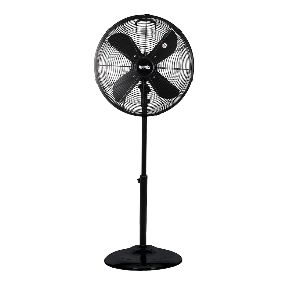 image 1 of Igenix DF1660BL Pedestal Fan, 16 Inch, Oscillating, 3 Speeds