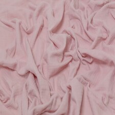Minerva Core Range Pink Cotton Double Gauze Fabric for Dressmaking, 130cm / 51" Wide - per metre
