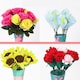 image 5 of Pack of 10 Rose Red Crepe Paper 50 x 200cm