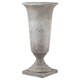 image 1 of Tall Stone Effect Urn Planter - Ceramic - L41 x W41 x H82 cm Grey