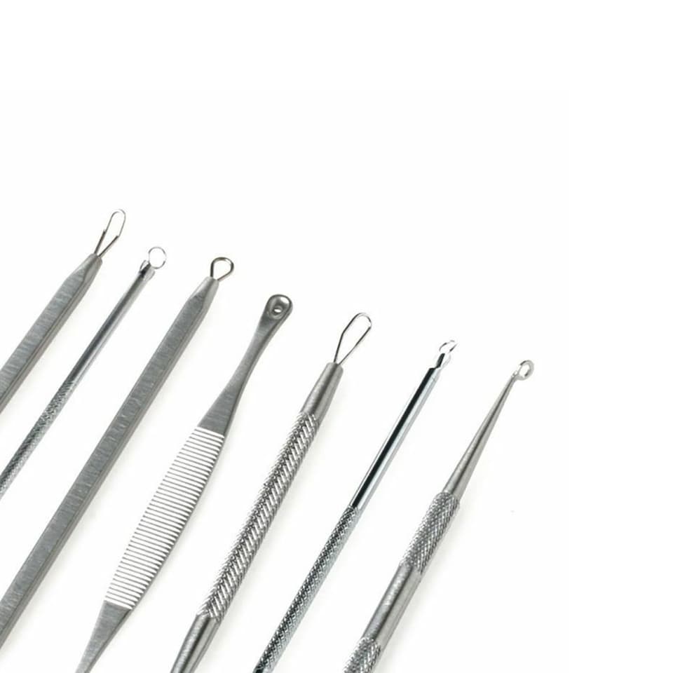 image 1 of Blackhead Remover Set, Pimple Extractor Tool with Case Comedone - 7pcs