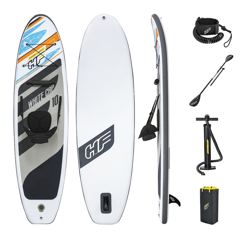 image 1 of Bestway Hydroforce White Cap SUP Stand Up Paddleboard Set