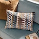 image 1 of Furn Metro Abstract Velvet Jacquard Cushion | Orange | Ginger