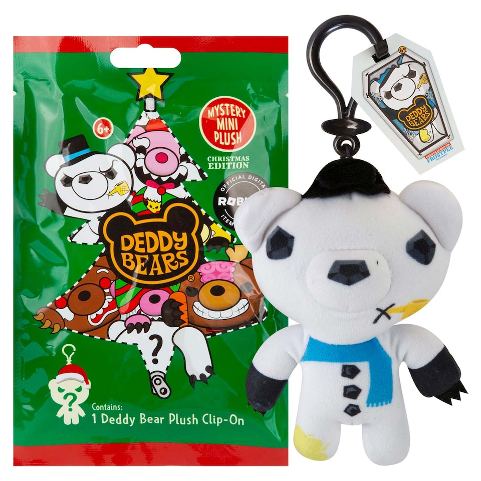 image 1 of PMS Deddy Bears Xmas Mystery Bag Soft Toy Clip 15cm x 8cm