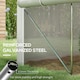 image 5 of Outsunny 4 x 3(m) Walk-in Tunnel Greenhouse, Roll Up Sidewalls, Mesh Door