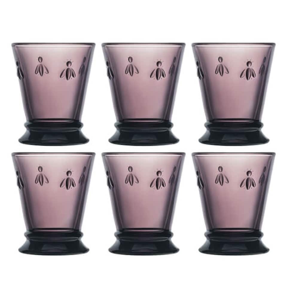 image 1 of La Rochere Bee Tumbler Purple 270Ml Set Of 6