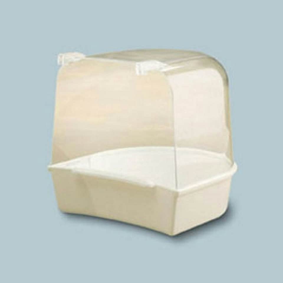 Savic Plastic Bird Bath 13 X 13 X 12Cm White N/A