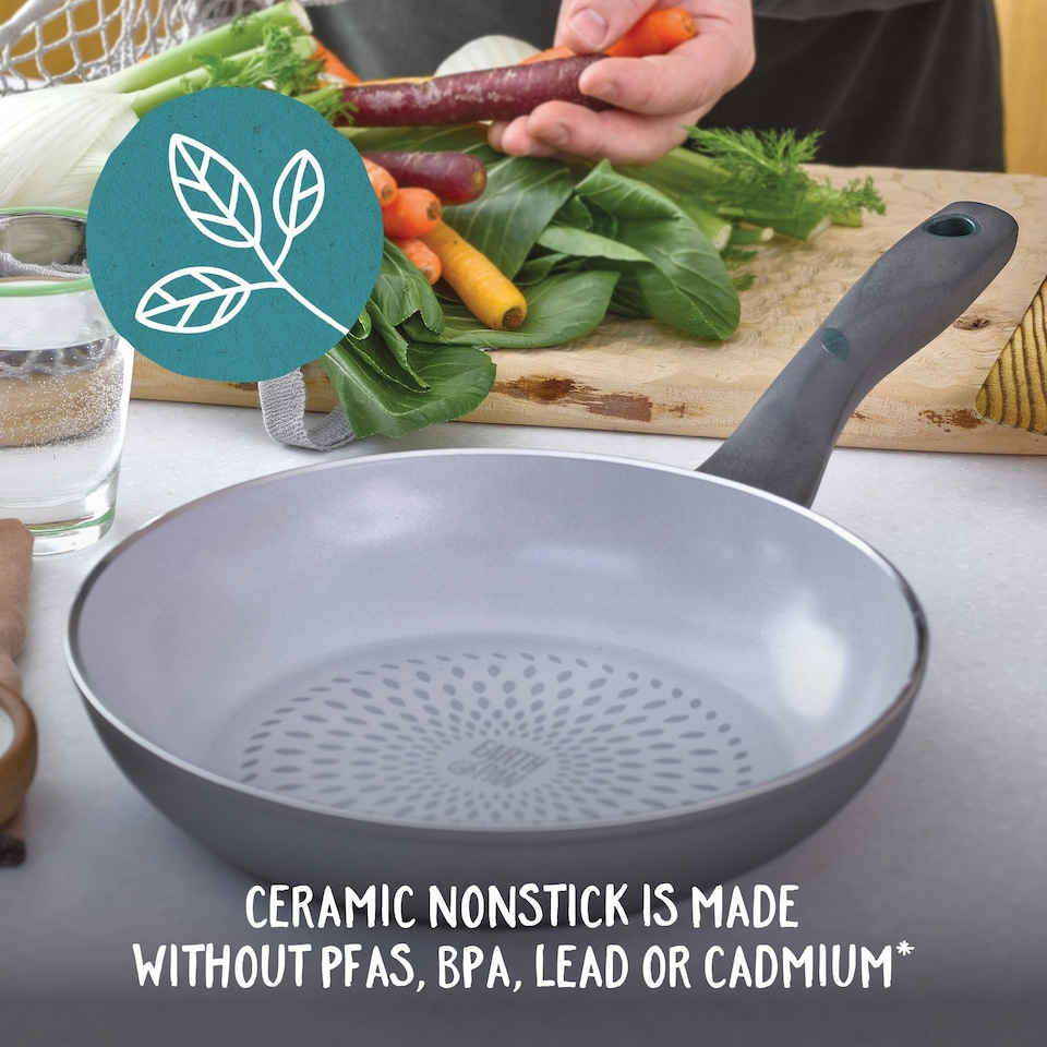 image 1 of Prestige Earth Pan Ceramic Non-Stick Frying Pan - Triple Pack