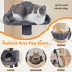 image 4 of Yaheetech  177 cm Multilevel Cat Tree with Condo Dark Grey
