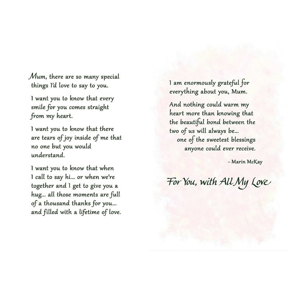 image 1 of Lucky to Have a Mother.. Sentimental Verses Keepsake Greeting Card