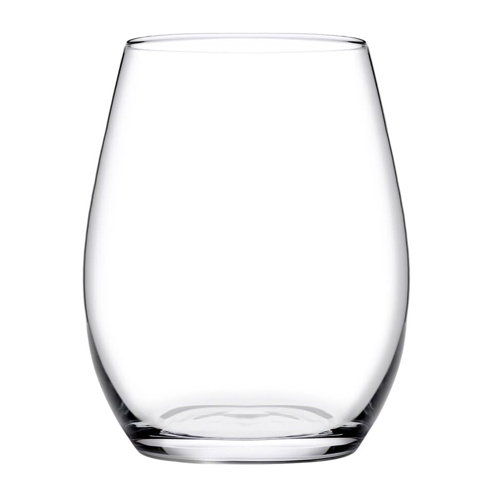 image 1 of Amber Drinking Glasses Tumblers Whiskey Water Juice 440ml | Clear | Clear | Set of 6