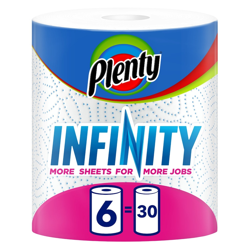 image 1 of Plenty Infinity Kitchen Roll 6 Rolls
