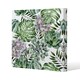 image 1 of Watercolour Botanical Leaves (Canvas Print) 46 x 46 x 4cm