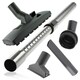 image 4 of SPARES2GO Telescopic Extension Rod Tool Kit Compatible with MacAllister MWDV-30 30L L-A MWDV-40 40L Vacuum Cleaner (35mm) Silver