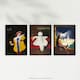 image 5 of Set of 3 Cappiello Vintage Adverts French Alcohol A3 Wall Art Prints | Brown