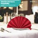image 8 of 1pc Polyester Table Napkins, Wrinkle-Resistant Cloth Napkin - 20 Inch