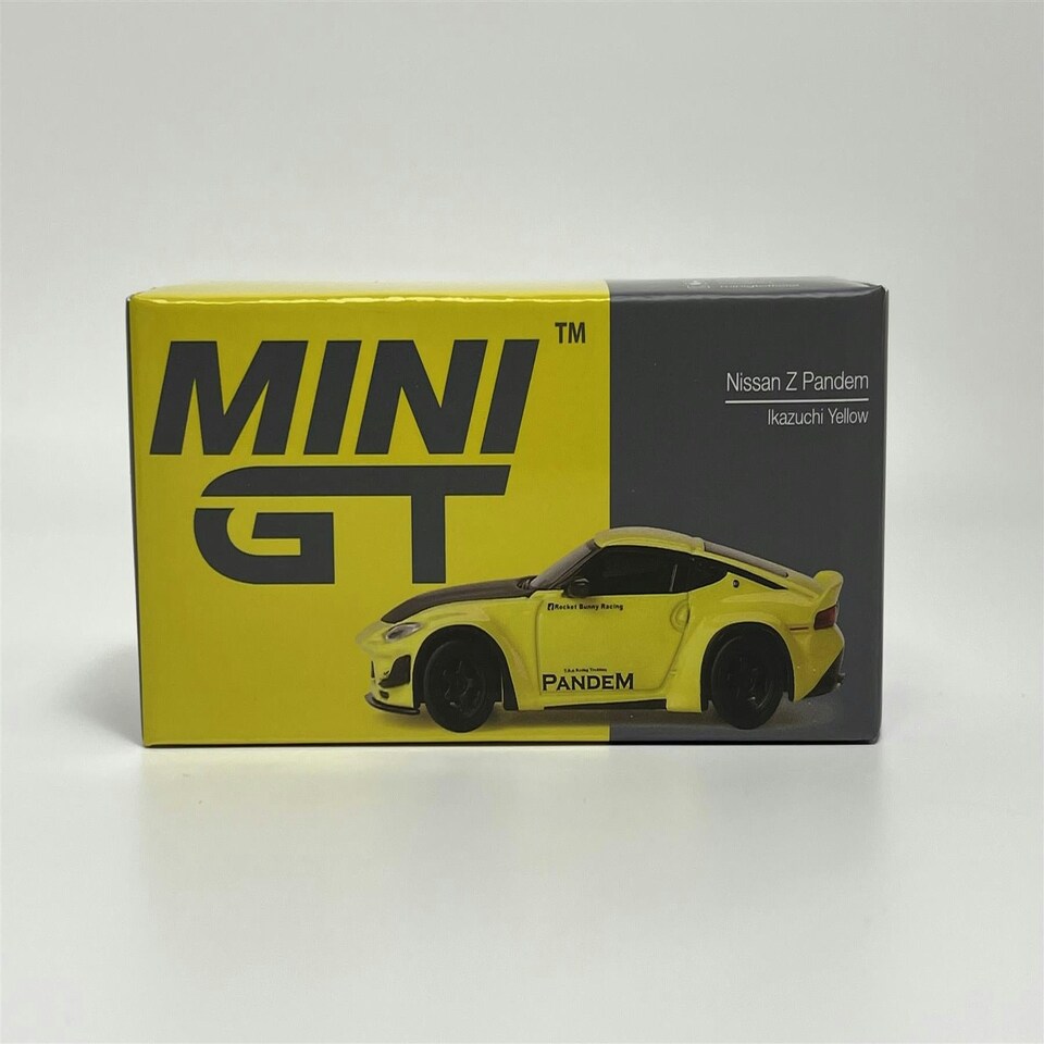 image 1 of Nissan Z Pandem Ikazuchi Yellow LHD 1:64 Mini GT MGT00752L