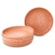 image 1 of Curateology LoHo Set of 4 Stoneware Pasta Bowls 21.5cm - Reactive Glaze Terracotta