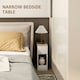 image 5 of HOMCOM Bedside Tables Set of 2, Nightstands for Bedroom, Living Room, White