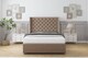 image 2 of Sloomy Dior Mink Plush Divan Bed Base No Drawers With 54 Inch Wingback Headboard | Brown | Mink | Double | 1