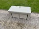 image 5 of Fimous Wicker Rattan Garden Furniture Sofa Sets Outdoor Patio Coffee Table With Stools light grey