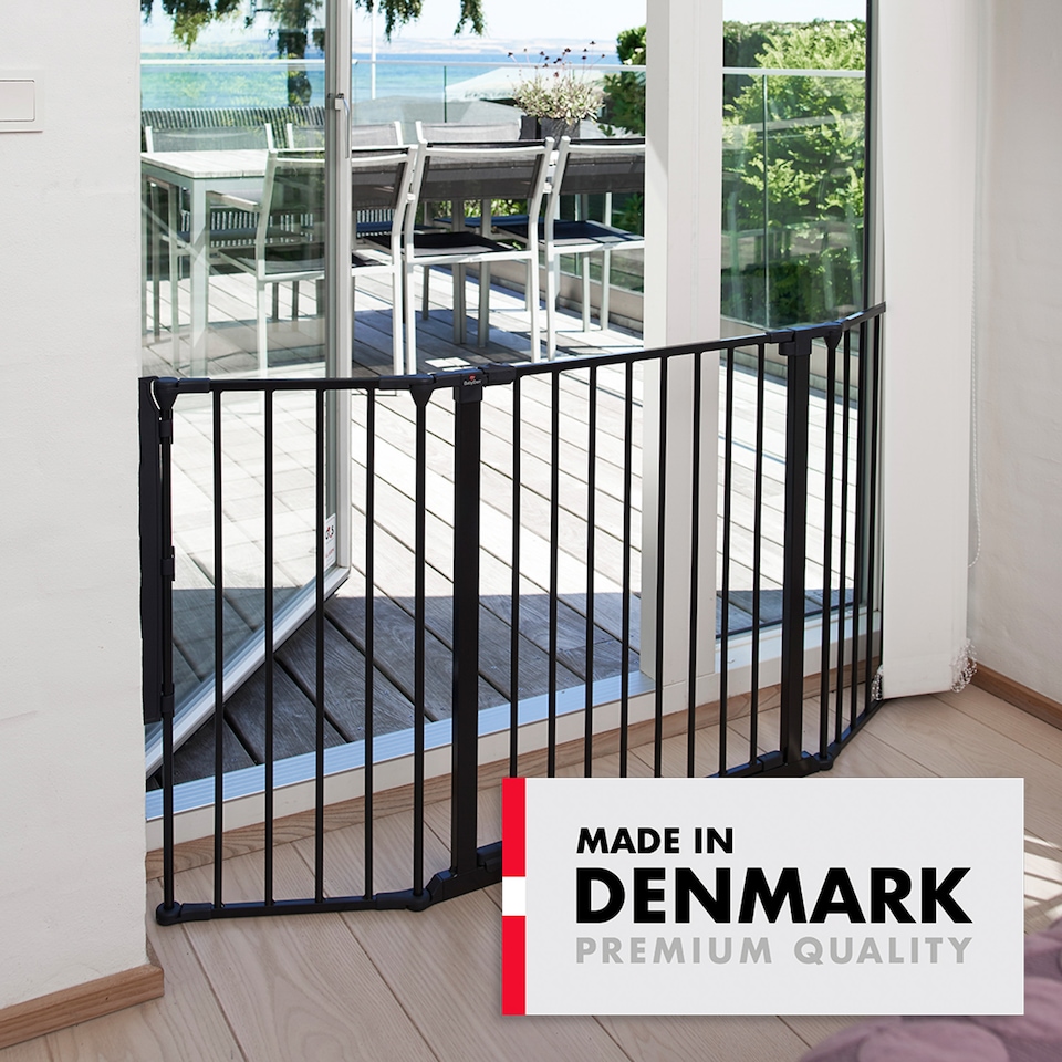 image 1 of BabyDan Olaf Wide Wall Mounted Safety Gate And Fire Guard 90 - 146Ccm White