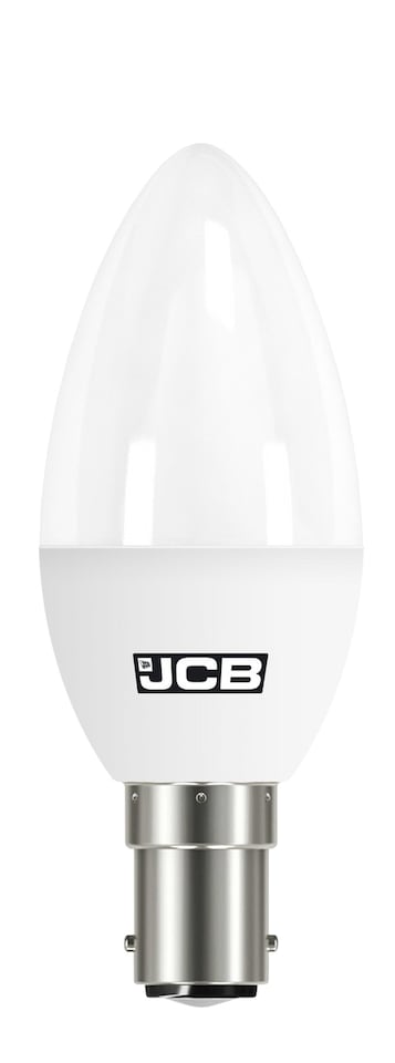 image 1 of JCB LED Candle Bulb B15 (SBC) 470lm 4.9W 3000K (Warm White) - Pack of 2
