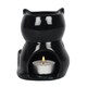 image 3 of Something Different Cat-Shaped Oil Burner - Black - One Size