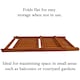 image 5 of Wooden Shelf Foldable Rack Flower Plant Pot Stand Storage Display Holder 3 Tier