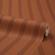 image 4 of Contemporary Wood Slat Wallpaper in Terracotta Multi