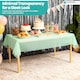 image 8 of Disposable Plastic Table Cover, Table Liner - 54" x 72"