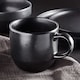 image 4 of Barbary & Oak Luna 16 Piece Dinnerware Set Black