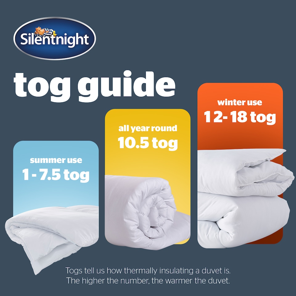 image 1 of Silentnight Summer Breeze 4.5 Tog Duvet | White
