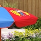 image 9 of Outsunny Kids Bistro Table and Chair Set w Cowboy Theme, Adjustable Parasol