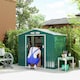 image 2 of Outsunny 7 x 4ft Garden Shed Storage with Foundation Kit and Vents, Green