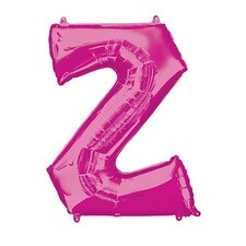 Pink Letter Z Air Fill Foil Balloon 40cm / 16 in