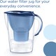 image 2 of BRITA Marella Water Filter Jug Blue (2.4L) Starter Pack incl. 3x MAXTRA PRO Pure Performance Cartridge